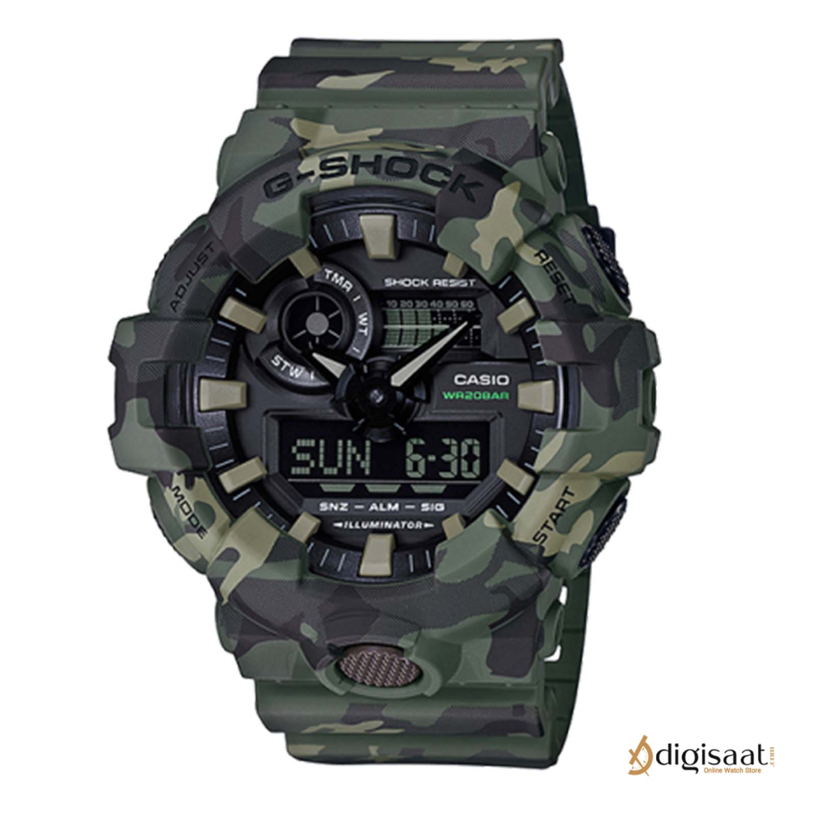 ساعت مچی کاسیو جی شاک casio Gshock مدل GA-700CM-3ADR