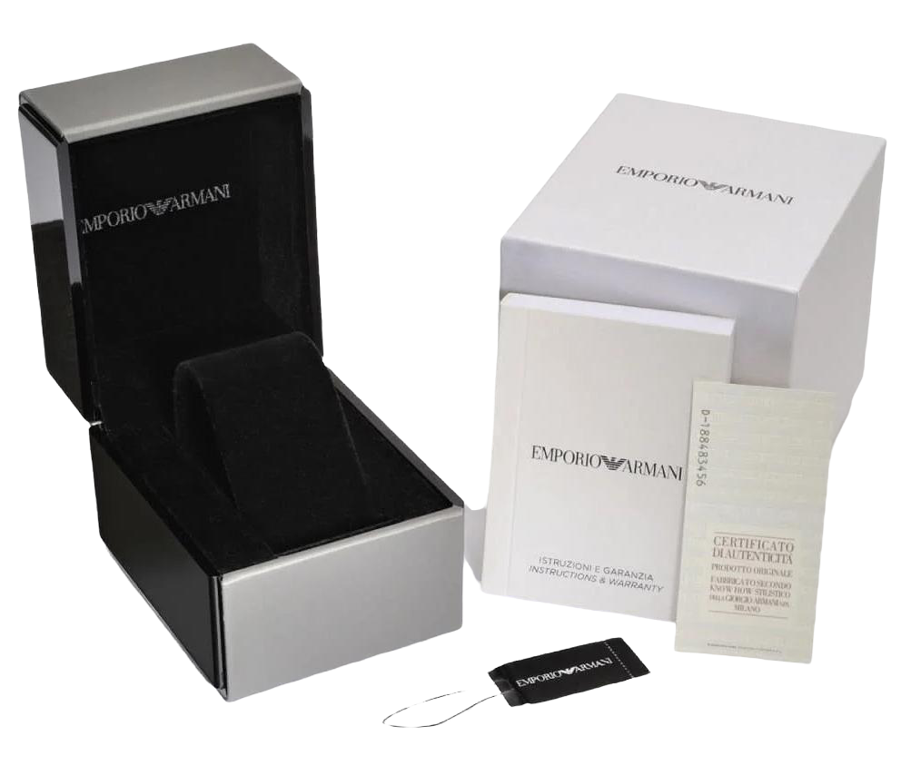 جعبه و بسته بندی ساعت مچی امپوریو آرمانی Emporio Armani مدل AR11105