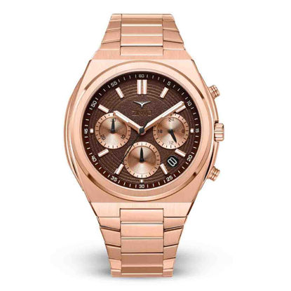 ساعت مچی مردانه کرنوگراف زینوو zinvo مدل Rival Chrono Rosegold