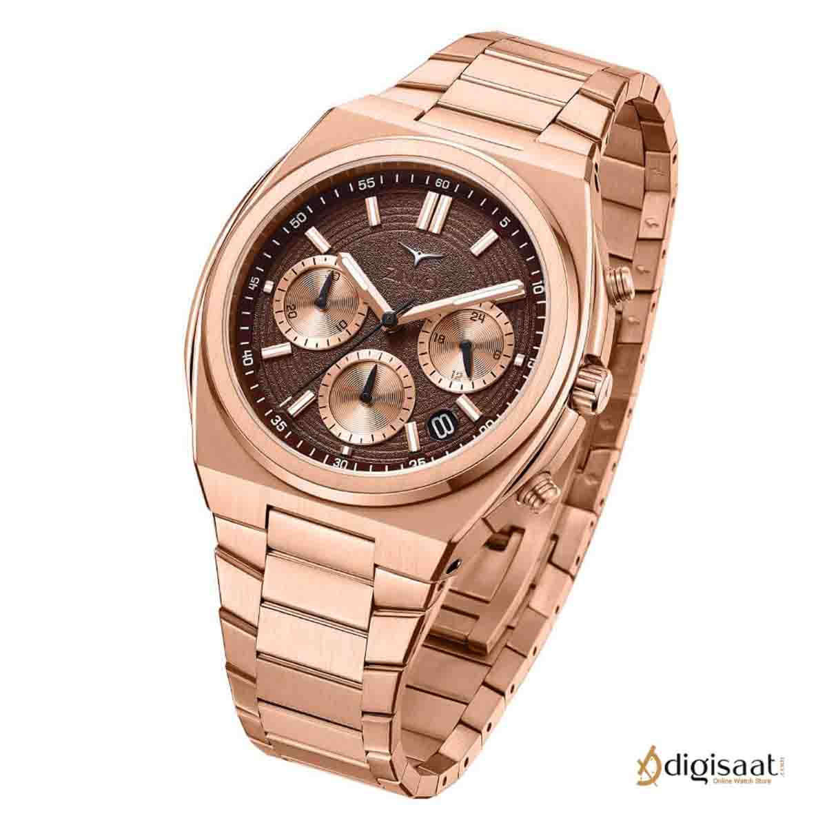 ساعت مچی مردانه کرنوگراف زینوو zinvo مدل Rival Chrono Rosegold