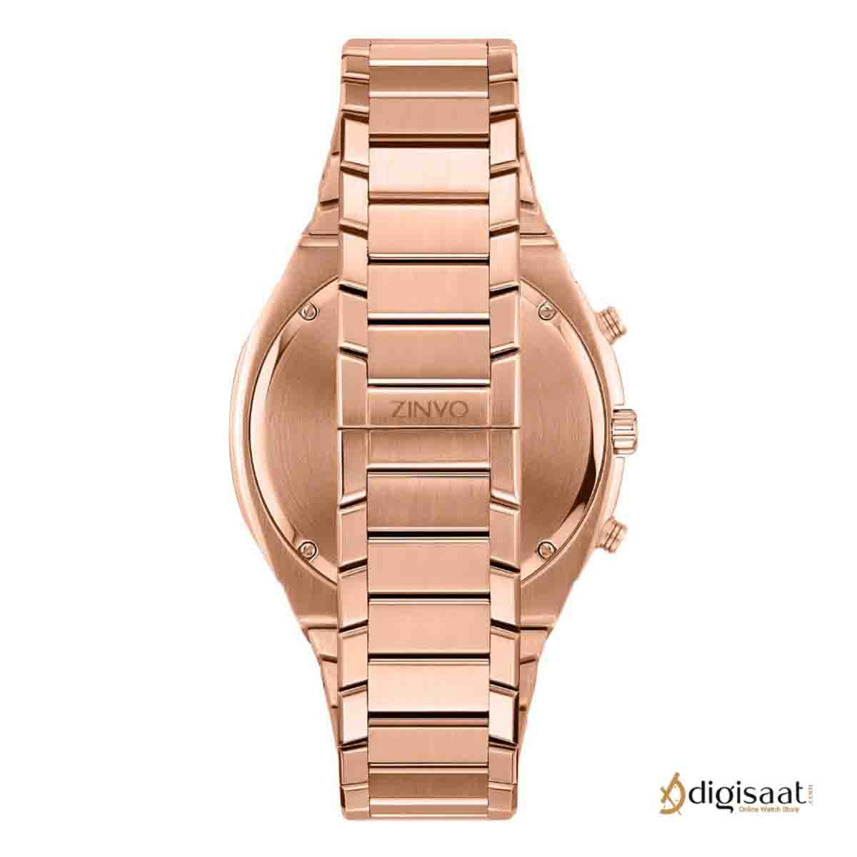 ساعت مچی مردانه کرنوگراف زینوو zinvo مدل Rival Chrono Rosegold
