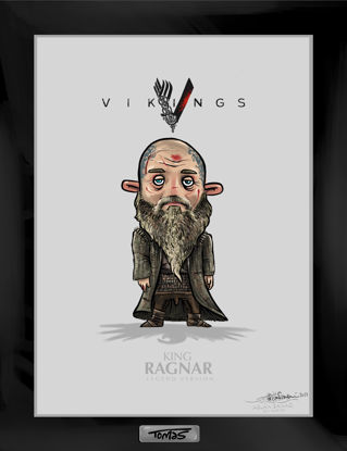  قاب پوستر کاریکاتور رگنار لاثبروک Ragnar Lodbrok