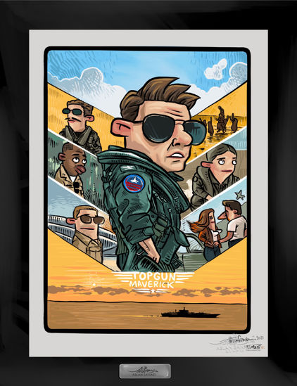 قاب پوستر کاریکاتور تاپ گان ماوریک top gun maverick