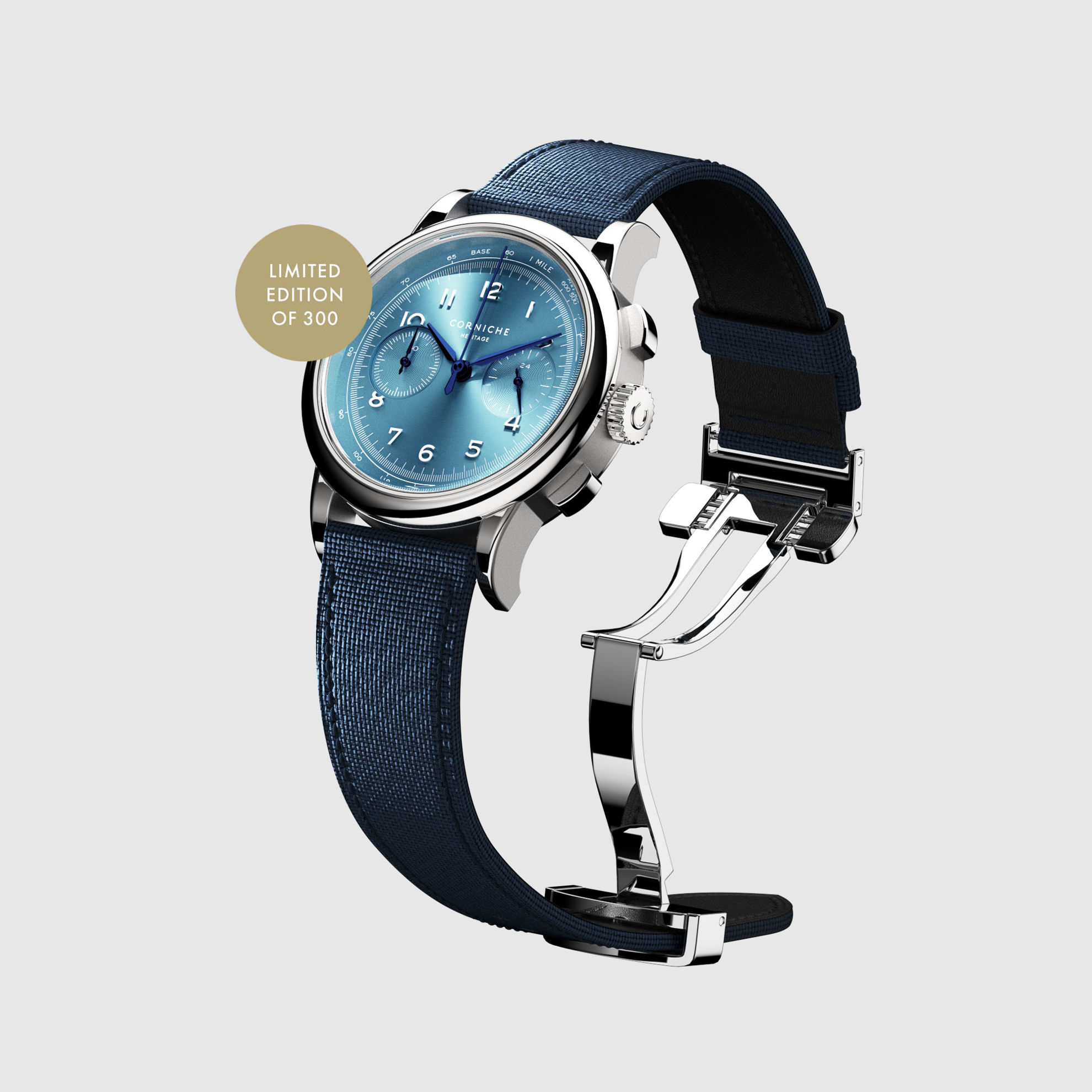 ساعت مچی مردانه کورنیش  Corniche heritage chronograph Limited Edition Bluebird